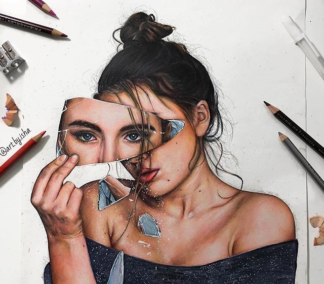 SelfPortraits Using Mirrors Drawing Tips PRISMACOLOR