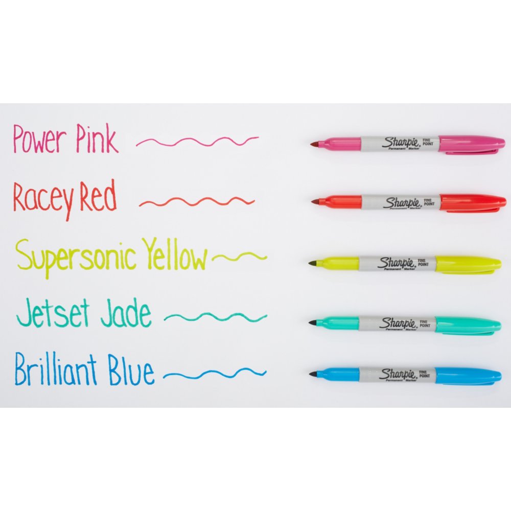 Coloured store sharpie pens