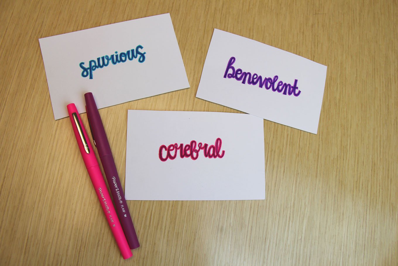 https://s7d9.scene7.com/is/image/NewellRubbermaid/three-colorful-handwritten-vocabulary-cards-with-flair-pens?fmt=jpeg