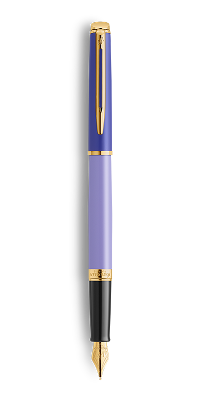 Waterman - Stylo-bille Hémisphère Acier fin finition doré à l'or fin ::  Waterman :: Hémisphère