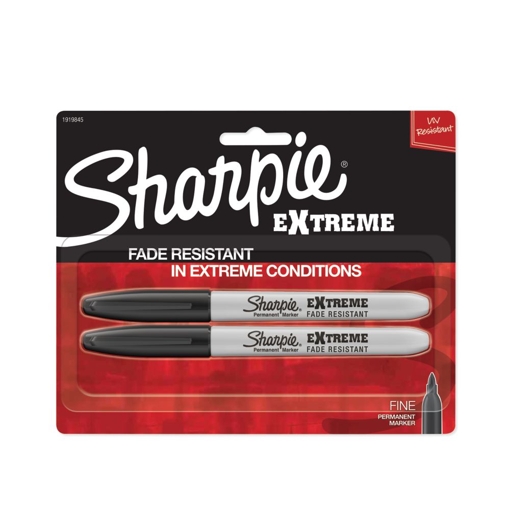 Sharpie Fine Point Permanent Markers 2pk Black Ink for sale online 