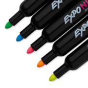 assorted color neon dry erase markers image number 3