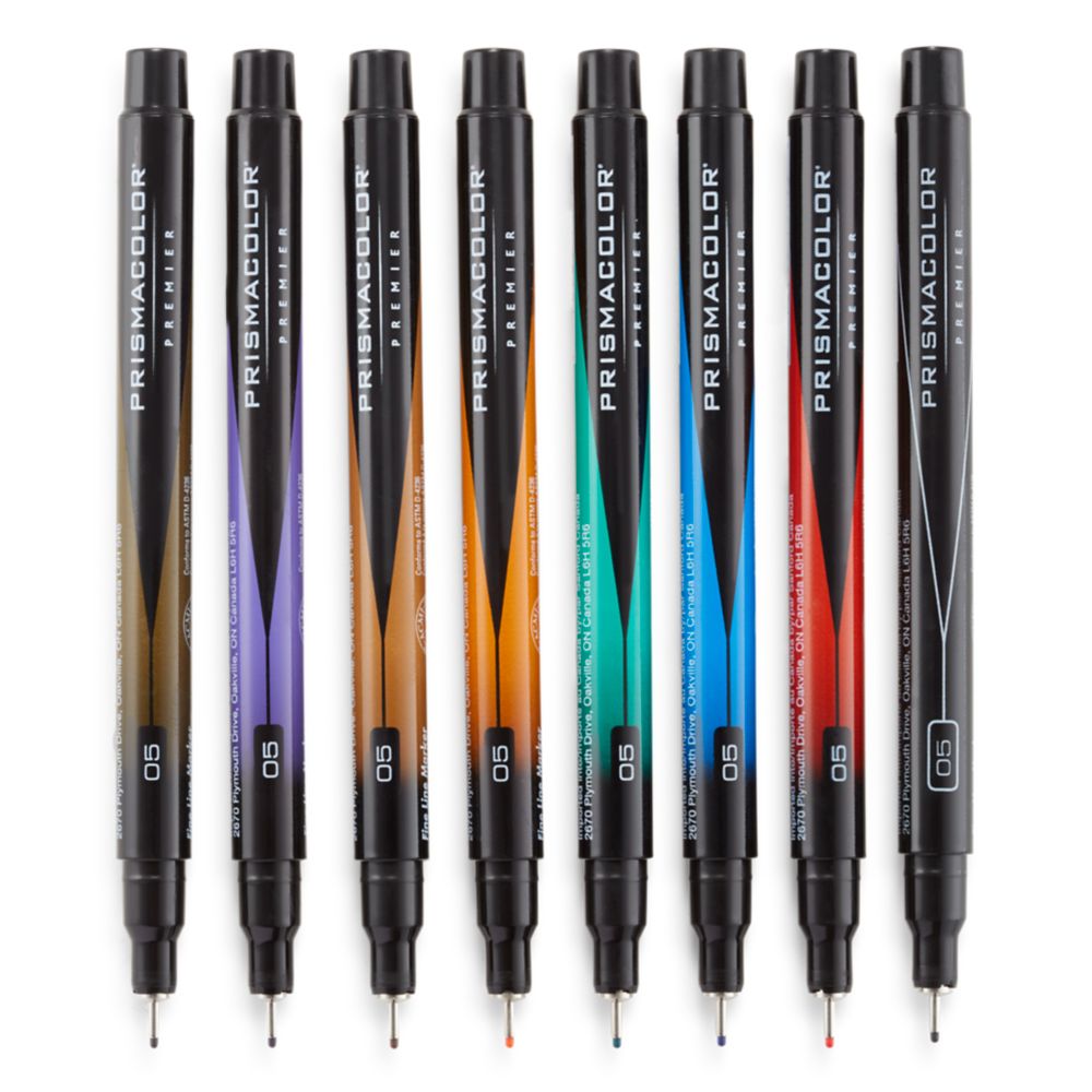 Prismacolor Brush Markers, Set of 8