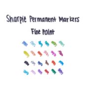sharpie permanent marker fine point colors image number 4
