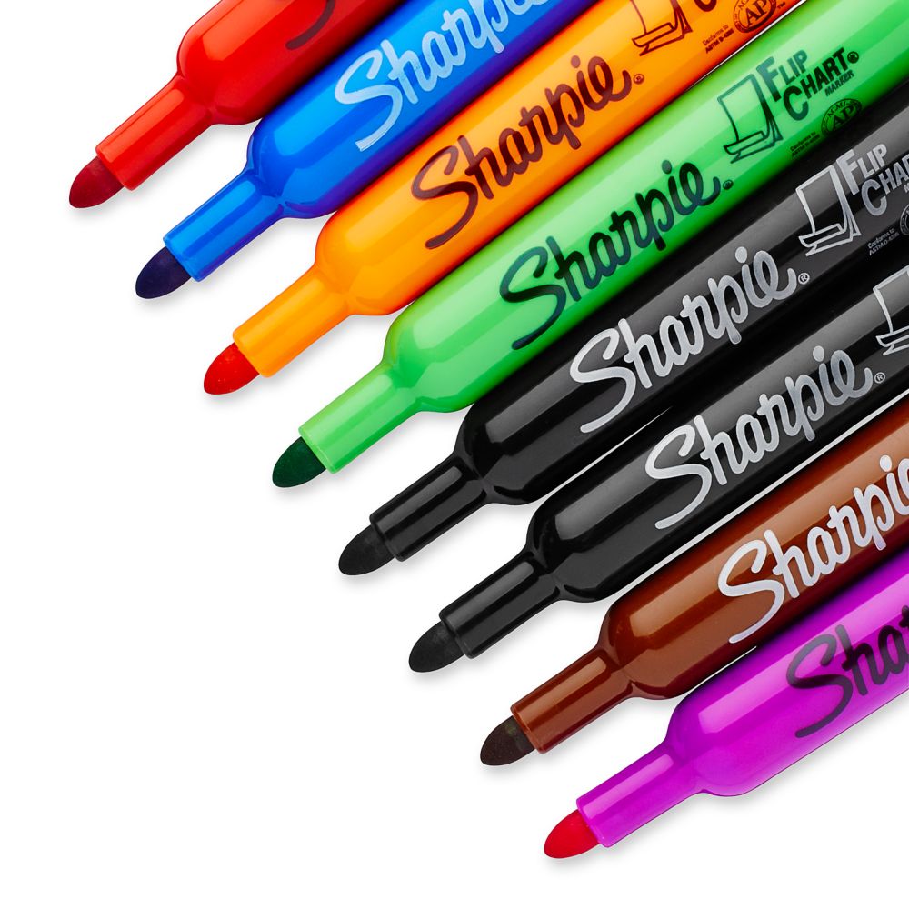 12Pcs Whiteboard Drywipe Flip Chart Marker Pens Bullet Tip 4 Assorted Colours 