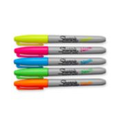 5 count assorted neon sharpie markers image number 1