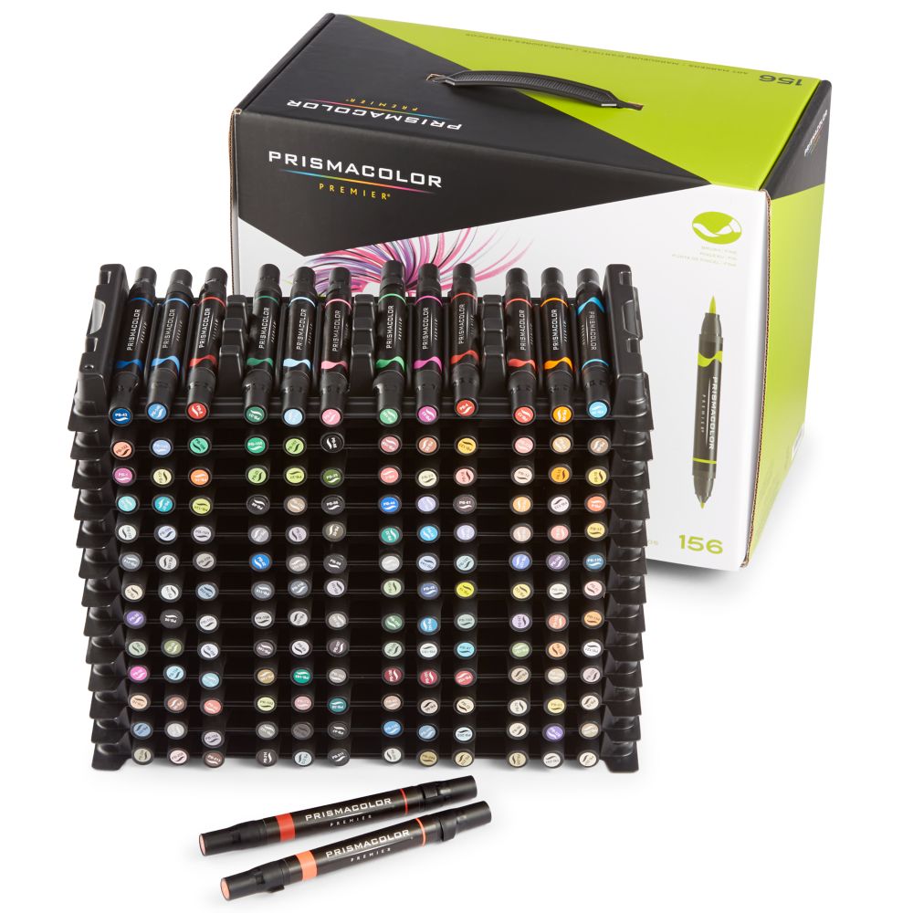  Prismacolor Premier Double-Ended Brush Tip Markers Cool Grey  50% 112 (1773280) : Artists Markers : Arts, Crafts & Sewing