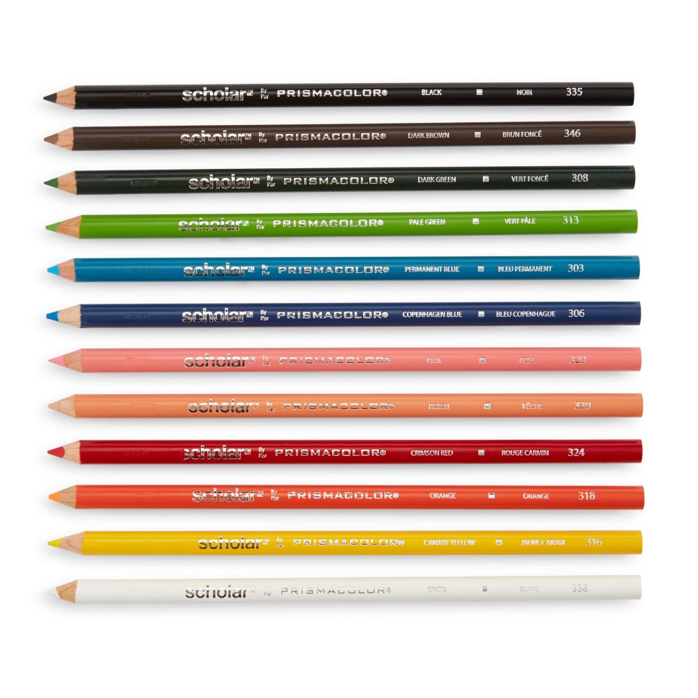 The teacher’s choice, Prismacolor Scholar Colored Pencils are designed to h...