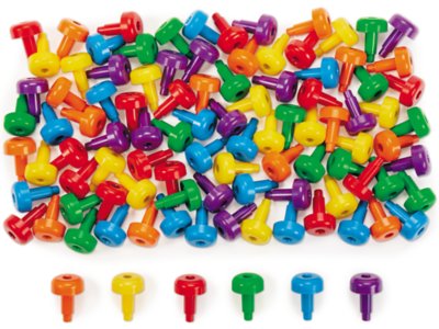 stackable pegs and pegboard