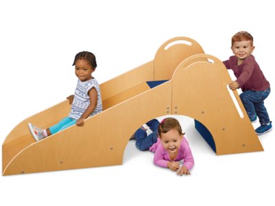 wooden toddler slides and climbers