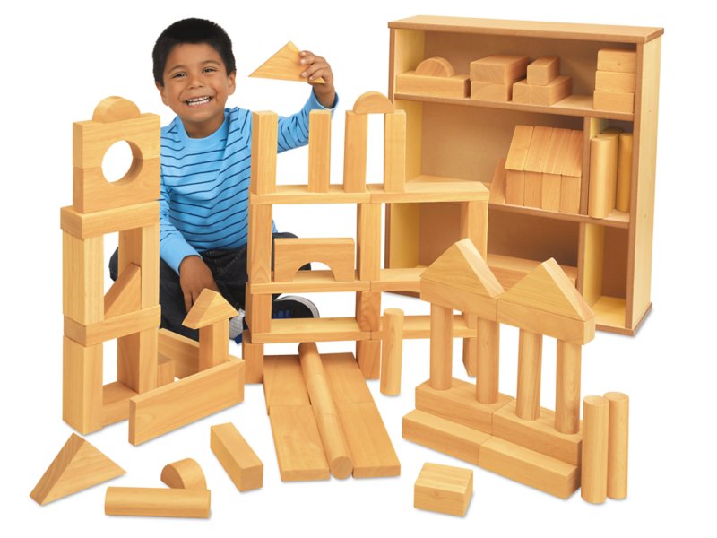 Preschool wooden 2025 building blocks