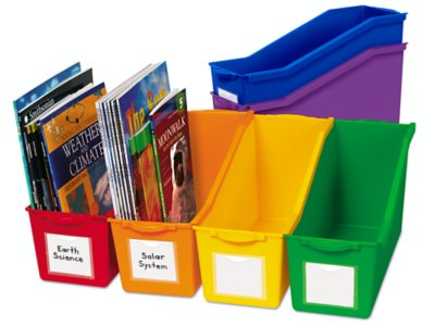 kids book bins