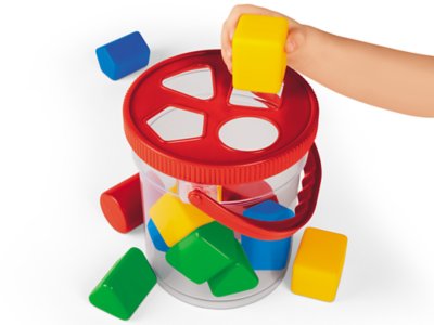 shapes bucket toy