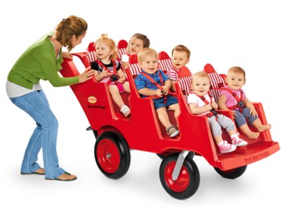 six child stroller