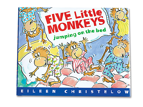 Five Little Monkeys Jumping on the Bed Hardcover Book at Lakeshore Learning