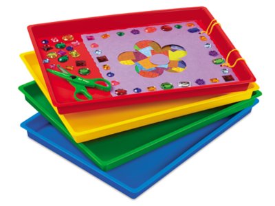 Paint & Collage Trays - Set of 4 at Lakeshore Learning