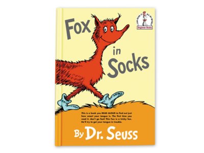 Fox in Socks Hardcover Book at Lakeshore Learning