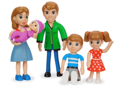poseable dollhouse family