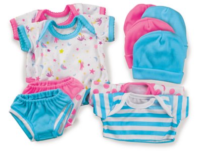 14 baby doll clothes