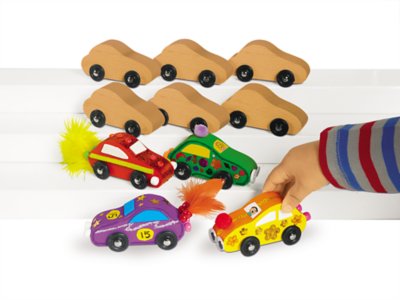 wooden cars to paint