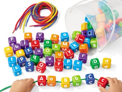 alphabet lacing beads