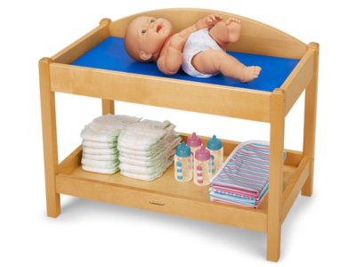 wooden doll changing table