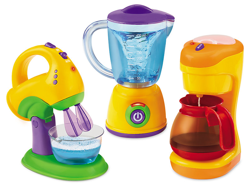 JOYIN Assorted Kitchen Appliance Toys with Mixer, Blender and Toaster Play  Kitchen Accessories
