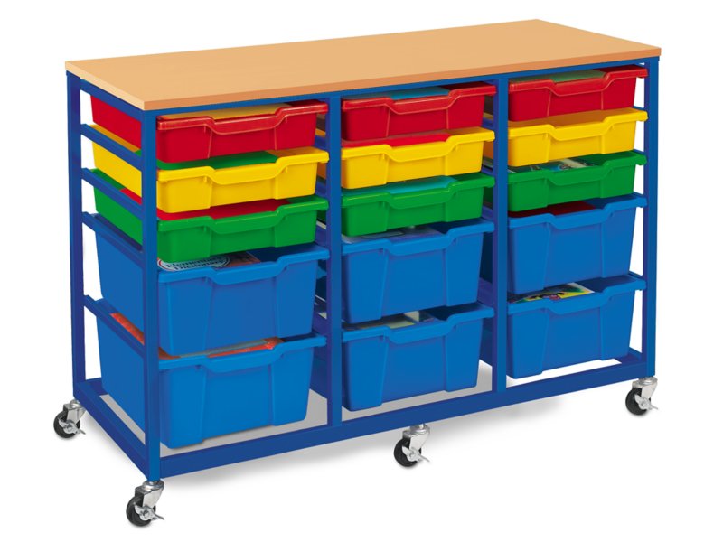 Mobile 15 Bin Storage Center At Lakeshore Learning