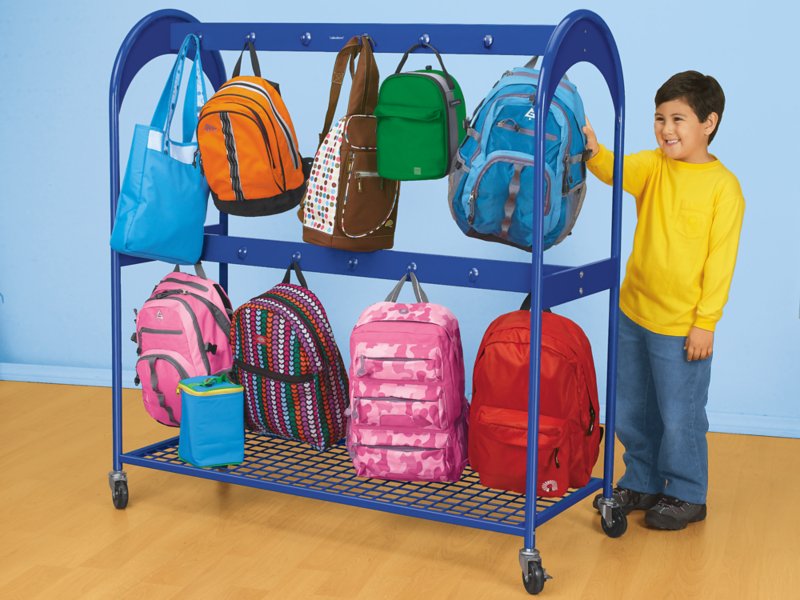 Mobile Backpack Storage Cart