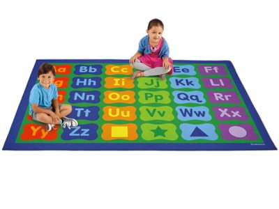 Learning Letters Activity Carpet 6' x 9' at Lakeshore Learning