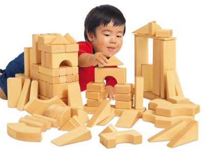 toddlers and blocks