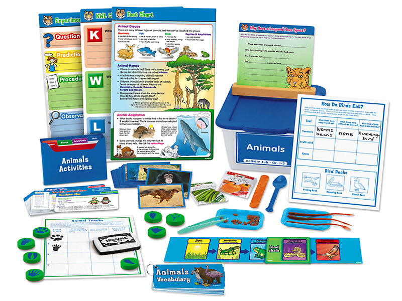 Animals Activity Tub - Gr. 1-3 at Lakeshore Learning