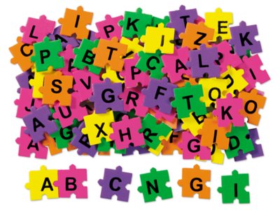 foam letter puzzle