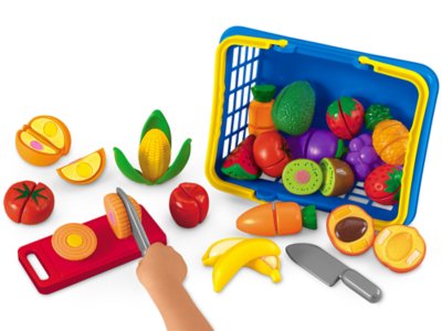fruit vegetables velcro cutting toy set