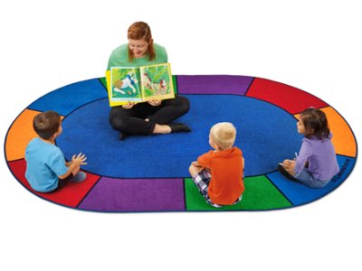 A Place for Everyone Circle Time Carpet for 10 Kids - 6&rsquo; x 9&rsquo; at
