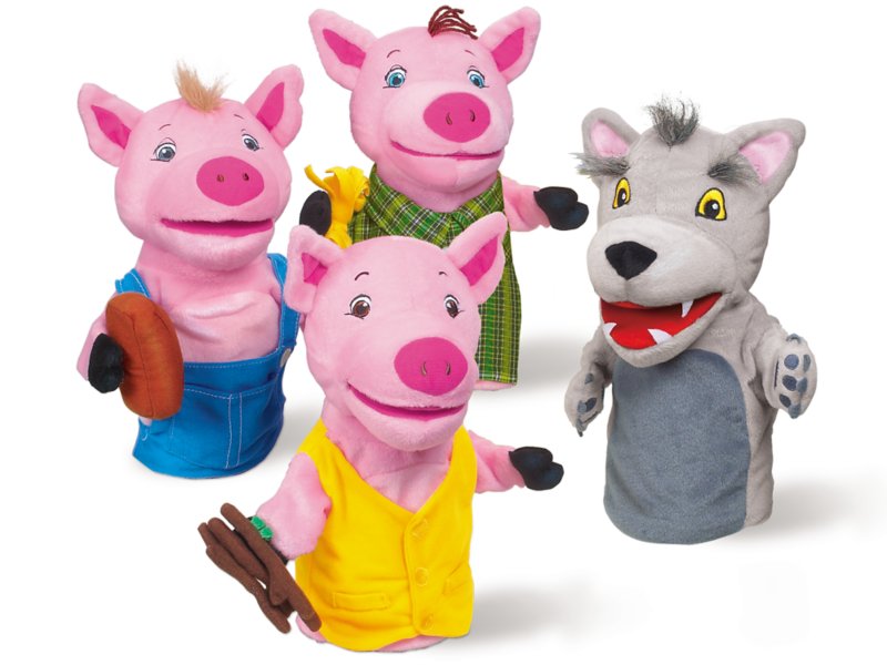 The Three Little Pigs Storytelling Puppet Set at Lakeshore Learning