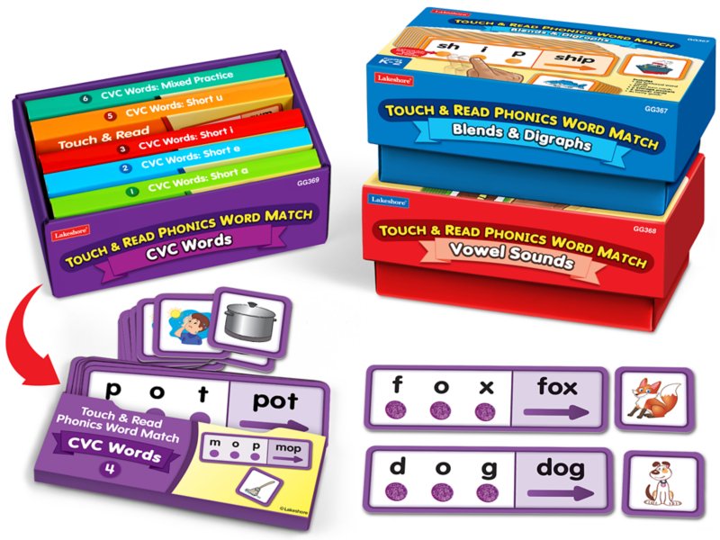 Touch & Read Phonics Match - Complete Set at Lakeshore Learning