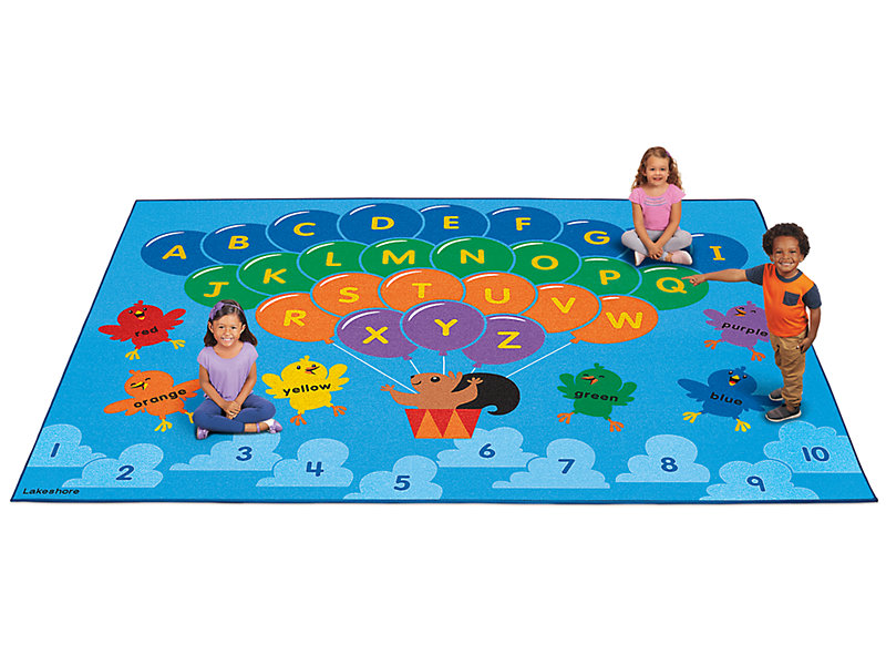 colorful classroom rug