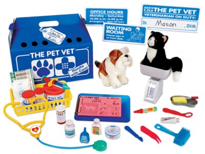 realistic veterinarian toy set