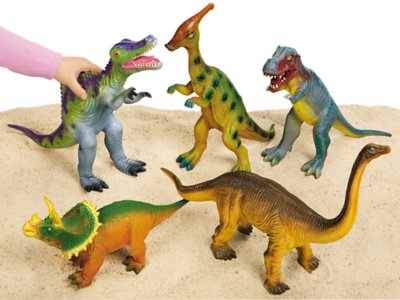 plastic dinosaur figures