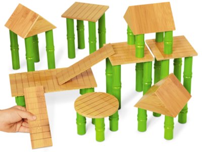 bamboo building blocks