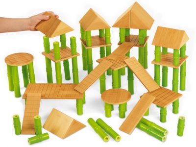 bamboo building blocks