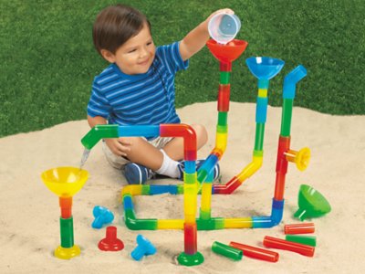 tubes and funnels water play set