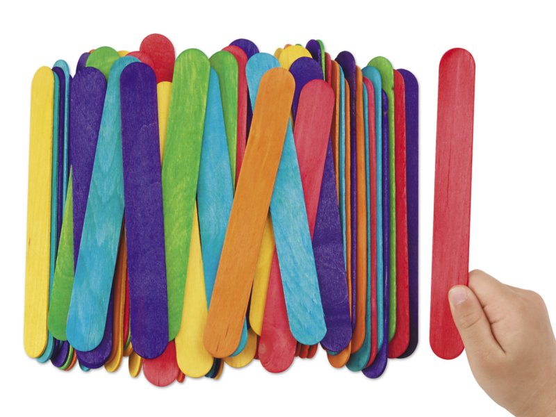 Craft Sticks Wholesale, Jumbo Colored Popsicle Sticks Bulk