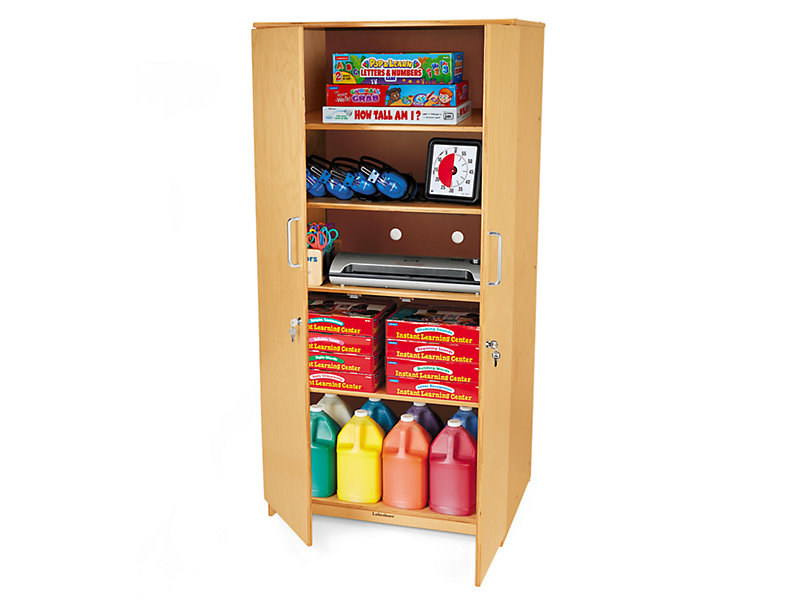 Classic Birch Locking Storage Cabinet At Lakeshore Learning