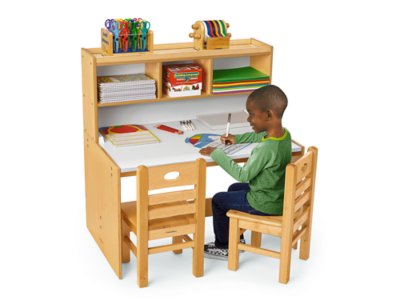 children writing table