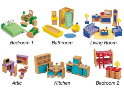 preschool dollhouse furniture