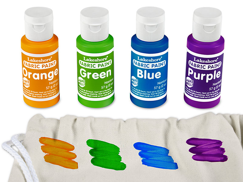 Fabric Paint - Set of 4 at Lakeshore Learning