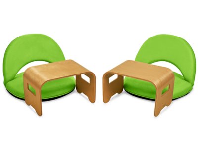 Flex-Space Independent Floor Work Space Bundle - Green at