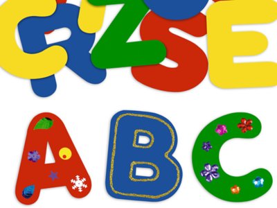 Collage Letters at Lakeshore Learning